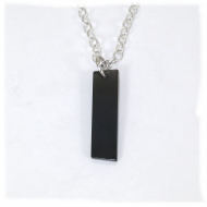 Simple Whitby jet pendant